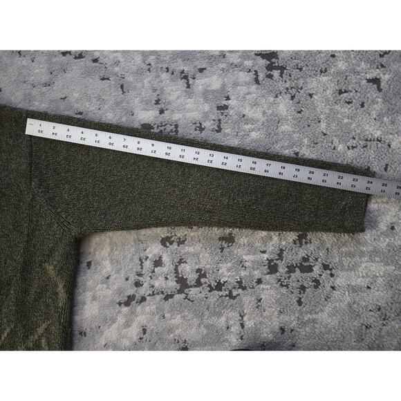 Orvis 100% Wool Green Sweater- Fox Animal Cozy Grandpa Size Medium - Picture 6 of 7